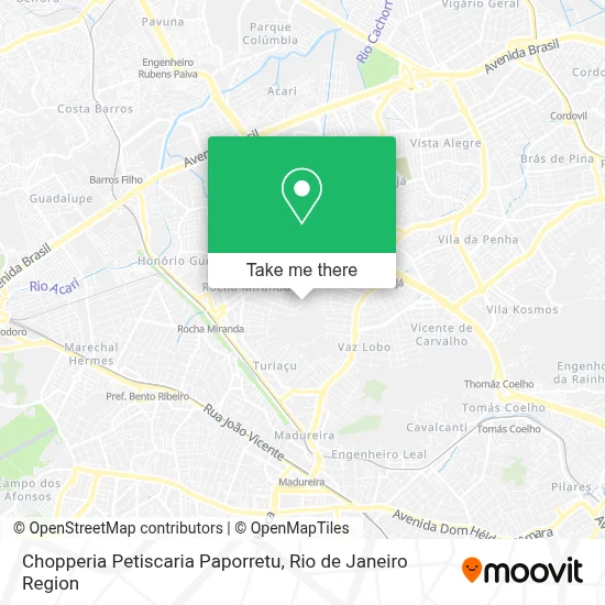 Chopperia Petiscaria Paporretu map