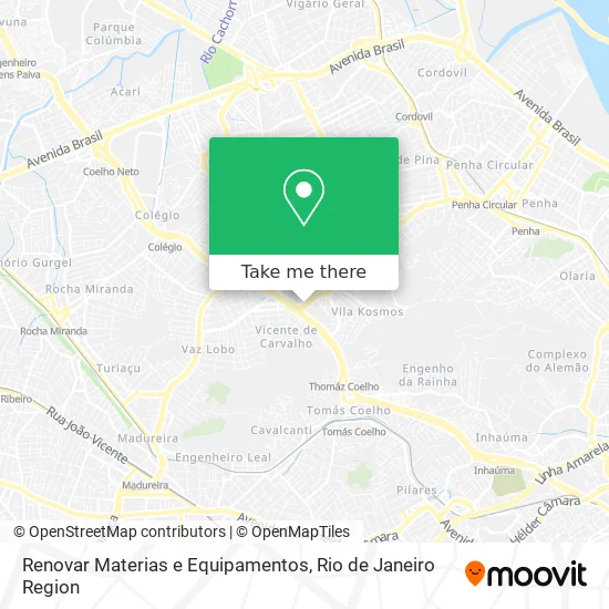 Renovar Materias e Equipamentos map