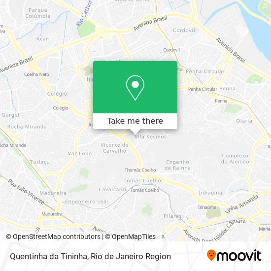 Quentinha da Tininha map