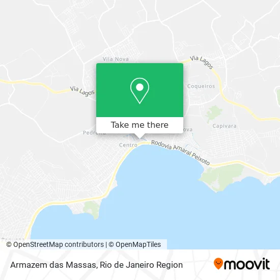 Armazem das Massas map