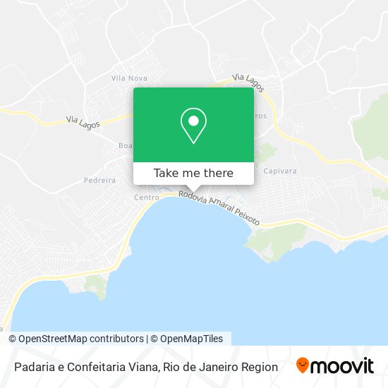 Mapa Padaria e Confeitaria Viana
