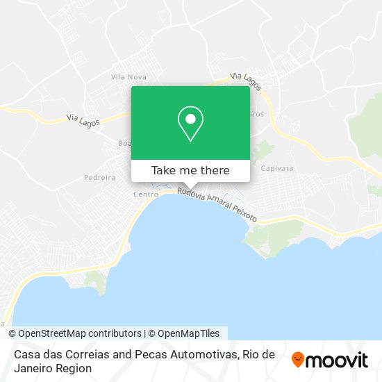 Mapa Casa das Correias and Pecas Automotivas