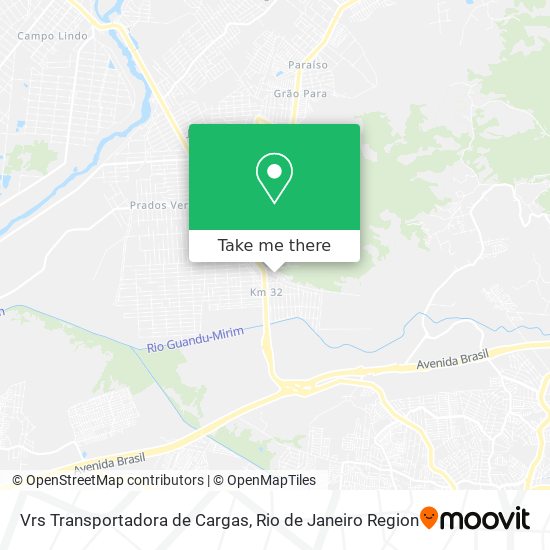 Vrs Transportadora de Cargas map