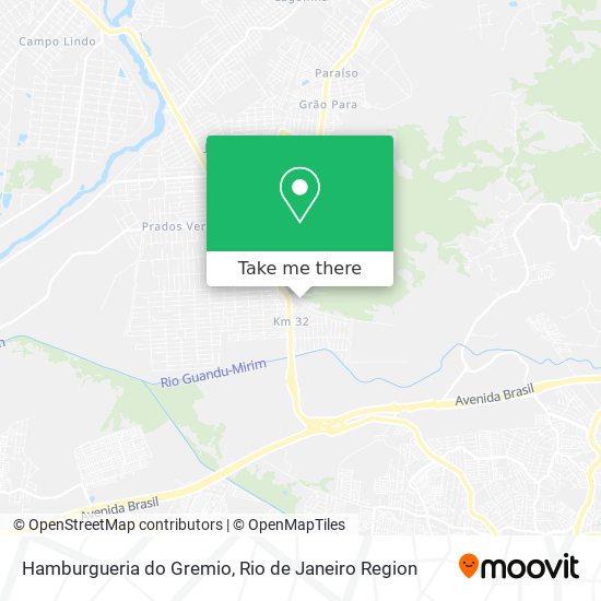 Mapa Hamburgueria do Gremio