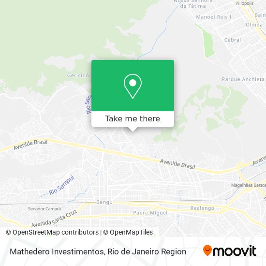 Mapa Mathedero Investimentos