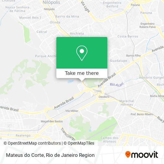 Mapa Mateus do Corte