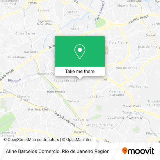 Aline Barcelos Comercio map