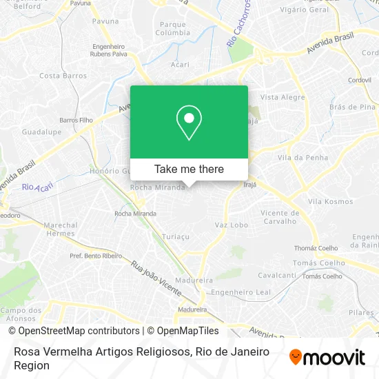 Rosa Vermelha Artigos Religiosos map