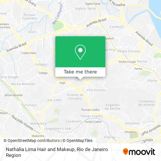 Nathalia Lima Hair and Makeup map