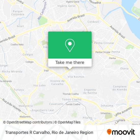 Transportes R Carvalho map