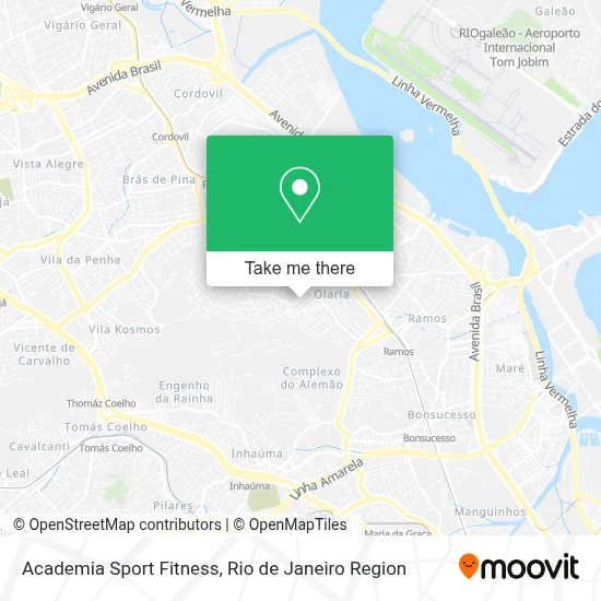 Academia Sport Fitness map