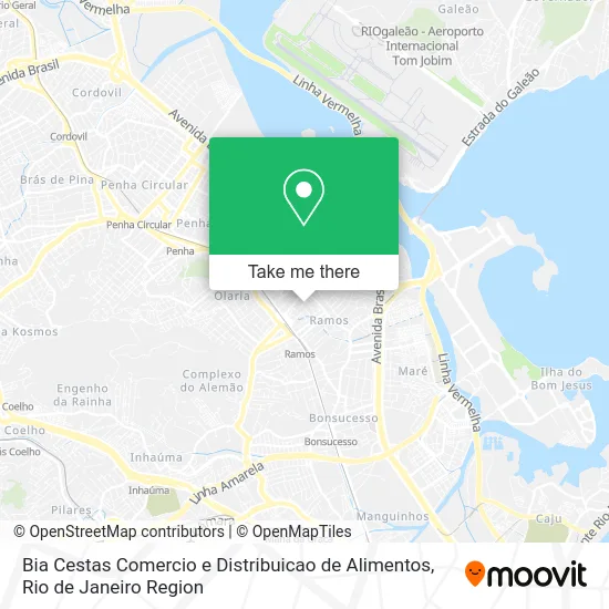 Bia Cestas Comercio e Distribuicao de Alimentos map