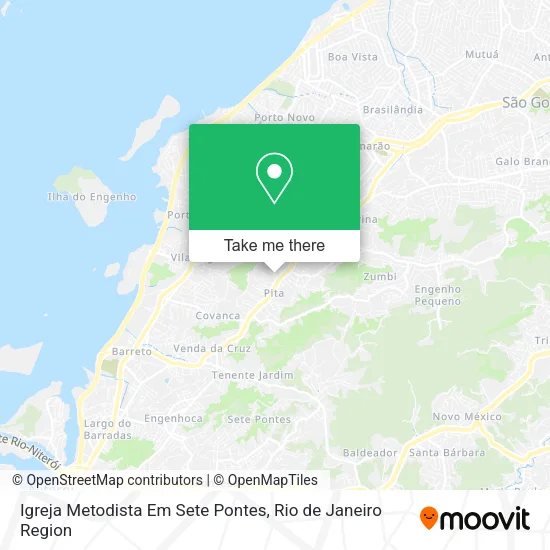 Igreja Metodista Em Sete Pontes map