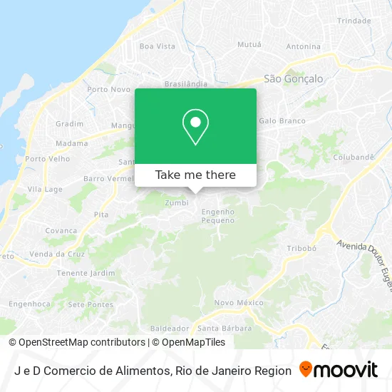 J e D Comercio de Alimentos map