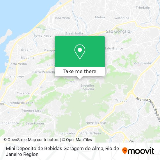 Mini Deposito de Bebidas Garagem do Alma map