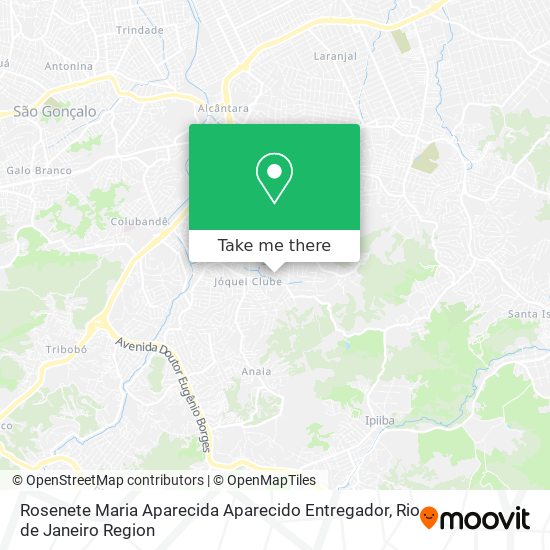 Rosenete Maria Aparecida Aparecido Entregador map