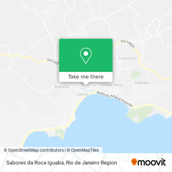 Sabores da Roca Iguaba map