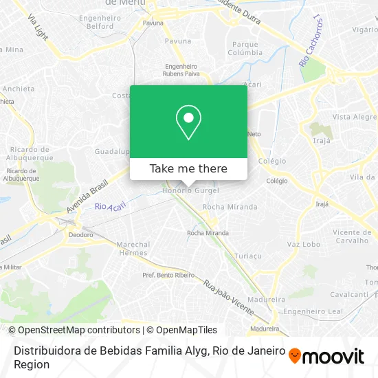 Distribuidora de Bebidas Familia Alyg map