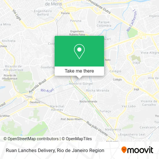 Ruan Lanches Delivery map