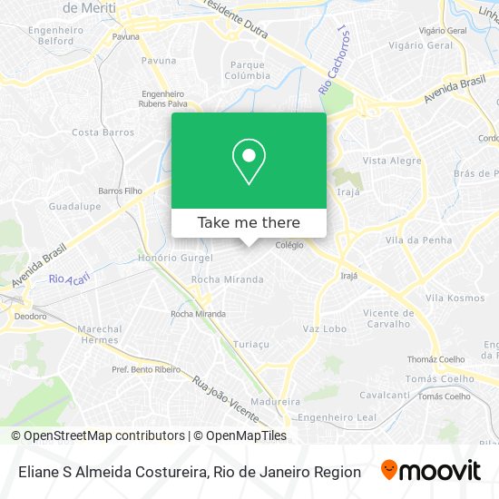 Eliane S Almeida Costureira map