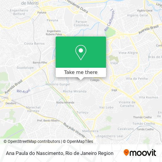 Ana Paula do Nascimento map