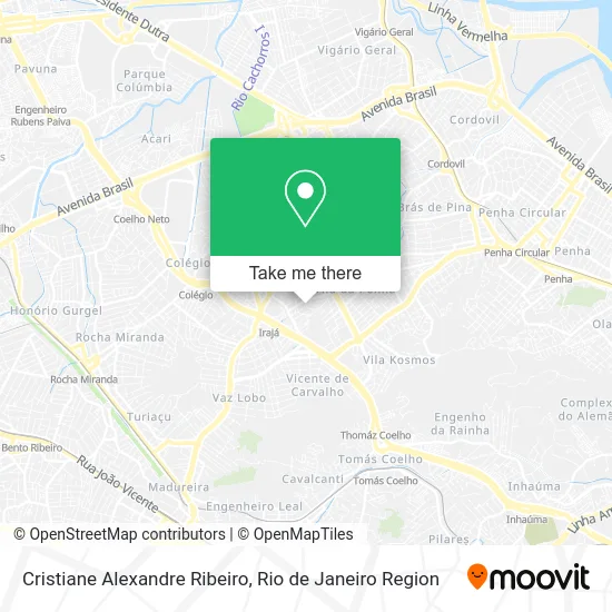 Cristiane Alexandre Ribeiro map