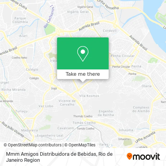 Mmm Amigos Distribuidora de Bebidas map