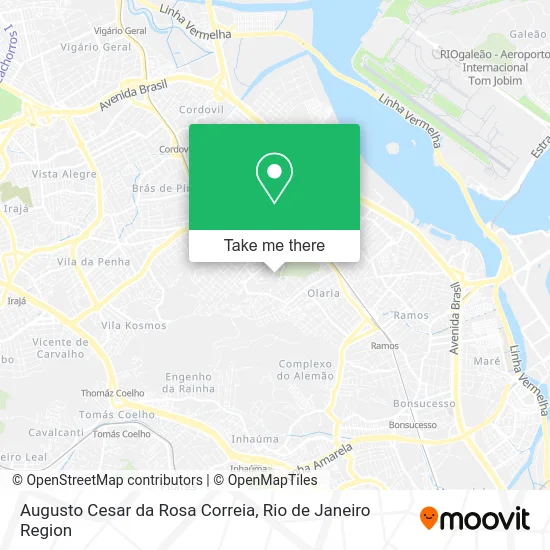 Augusto Cesar da Rosa Correia map