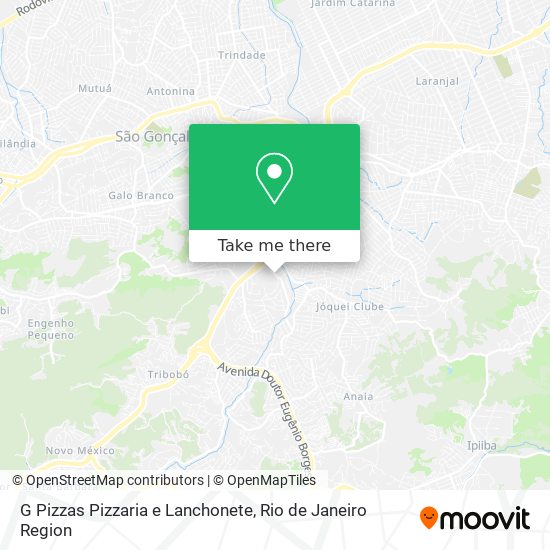 Mapa G Pizzas Pizzaria e Lanchonete