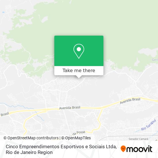 Cinco Empreendimentos Esportivos e Sociais Ltda map
