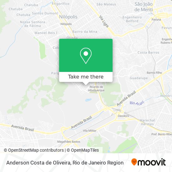 Anderson Costa de Oliveira map