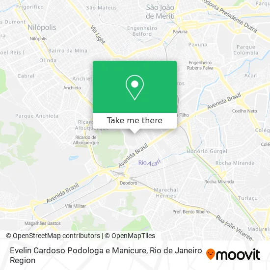 Evelin Cardoso Podologa e Manicure map