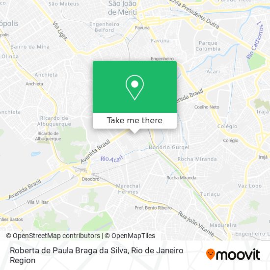 Mapa Roberta de Paula Braga da Silva