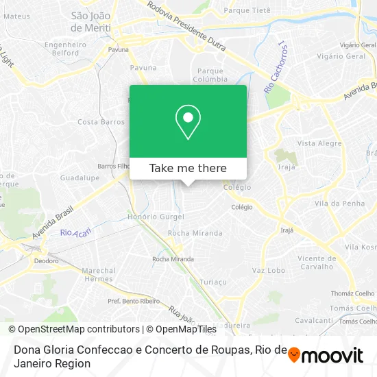 Dona Gloria Confeccao e Concerto de Roupas map
