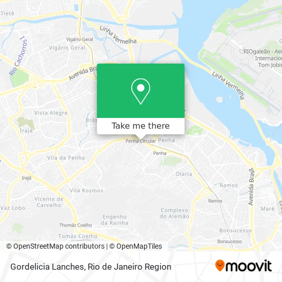 Gordelicia Lanches map