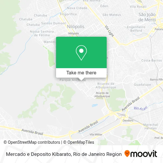 Mercado e Deposito Kibarato map