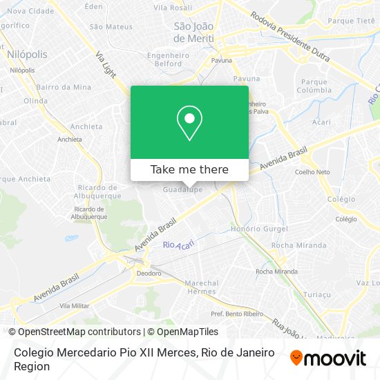 Mapa Colegio Mercedario Pio XII Merces