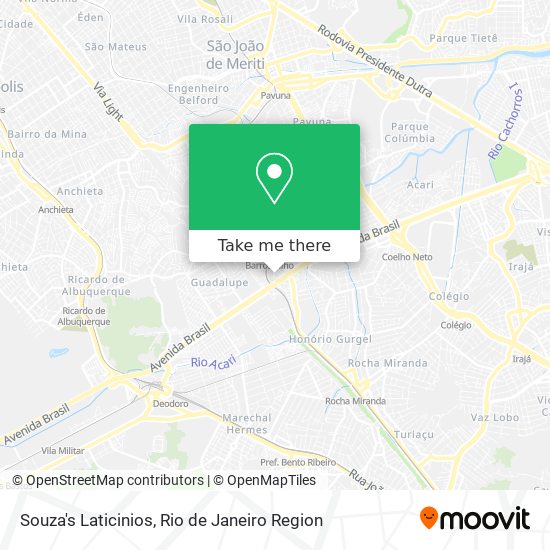 Souza's Laticinios map