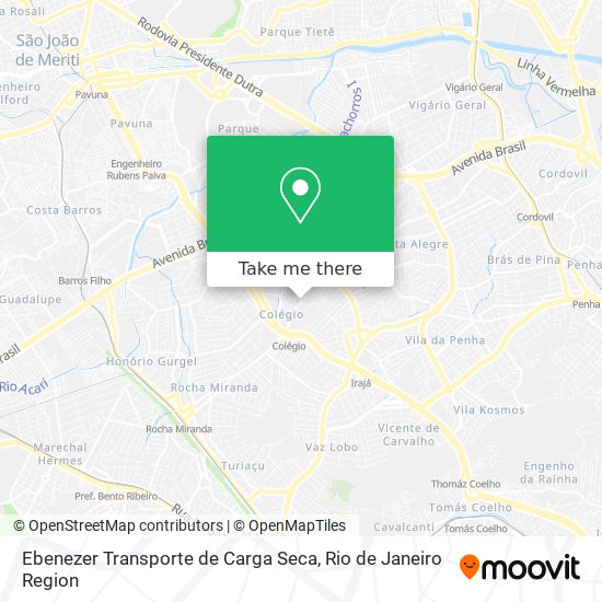 Ebenezer Transporte de Carga Seca map