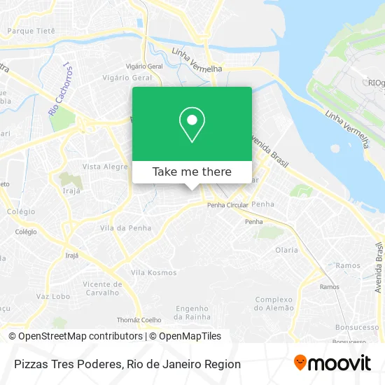 Pizzas Tres Poderes map