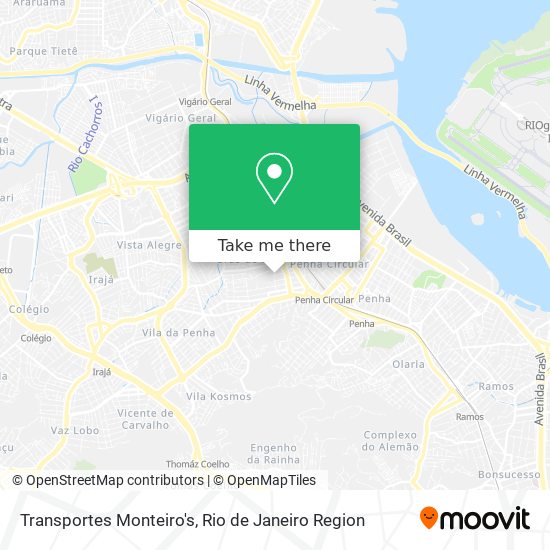 Mapa Transportes Monteiro's