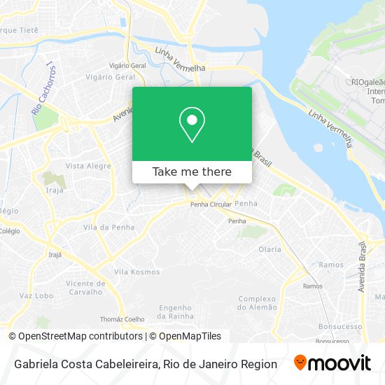 Mapa Gabriela Costa Cabeleireira