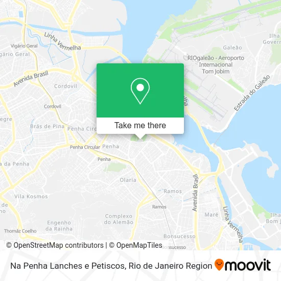 Na Penha Lanches e Petiscos map