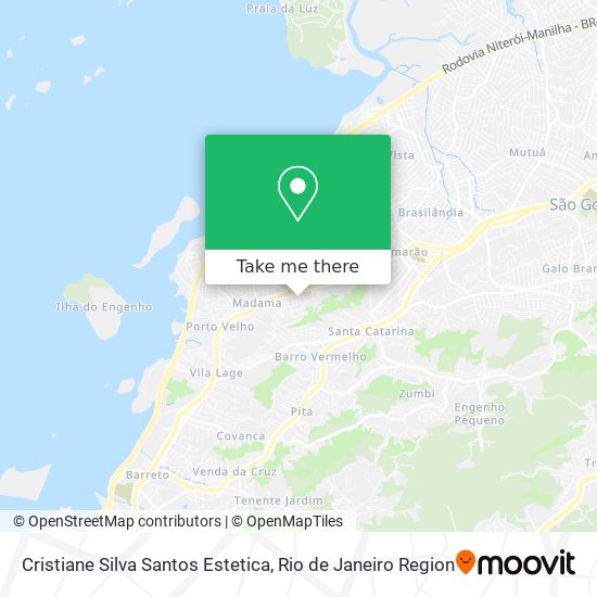 Cristiane Silva Santos Estetica map