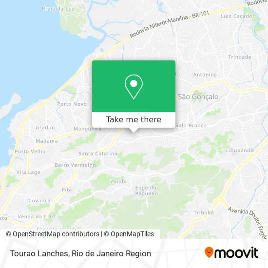 Tourao Lanches map
