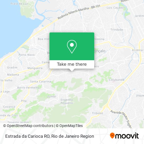 Mapa Estrada da Carioca RO