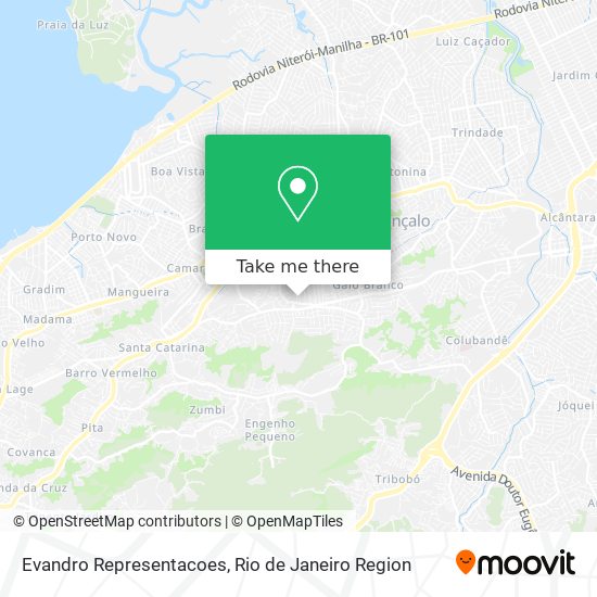 Evandro Representacoes map