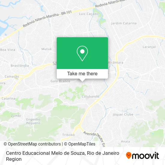 Centro Educacional Melo de Souza map
