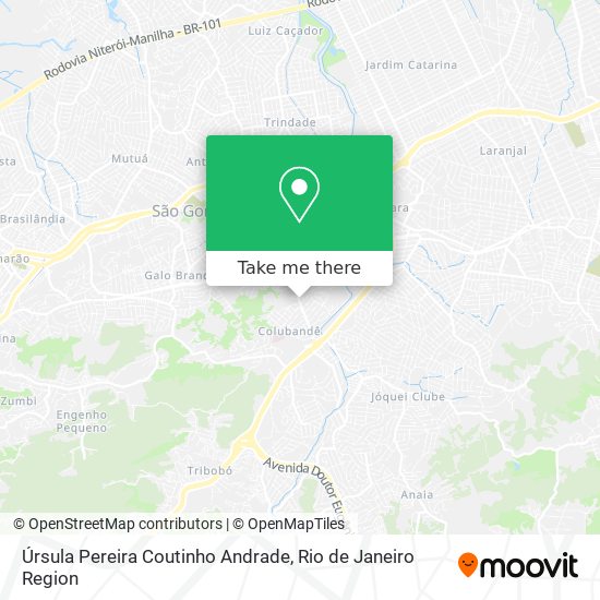 Úrsula Pereira Coutinho Andrade map