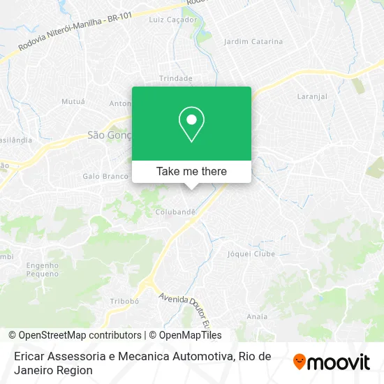 Ericar Assessoria e Mecanica Automotiva map